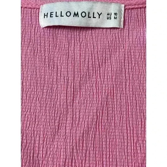 Hello Molly Cheers To The Weekend Women's Pink Cropped Top Size-MEDIUM - Picture 5 of 8